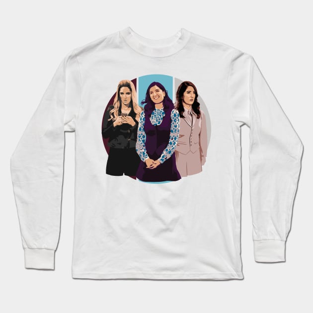 Three Janets Long Sleeve T-Shirt by polliadesign